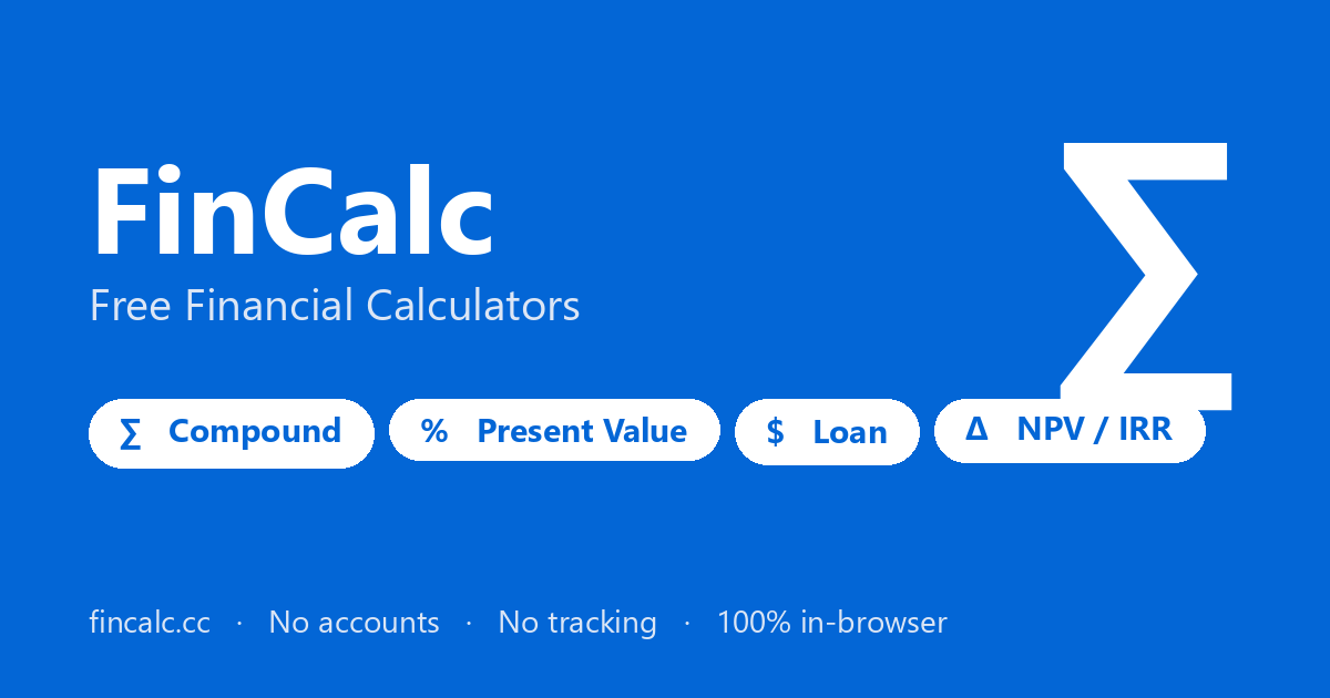FinCalc screenshot 1
